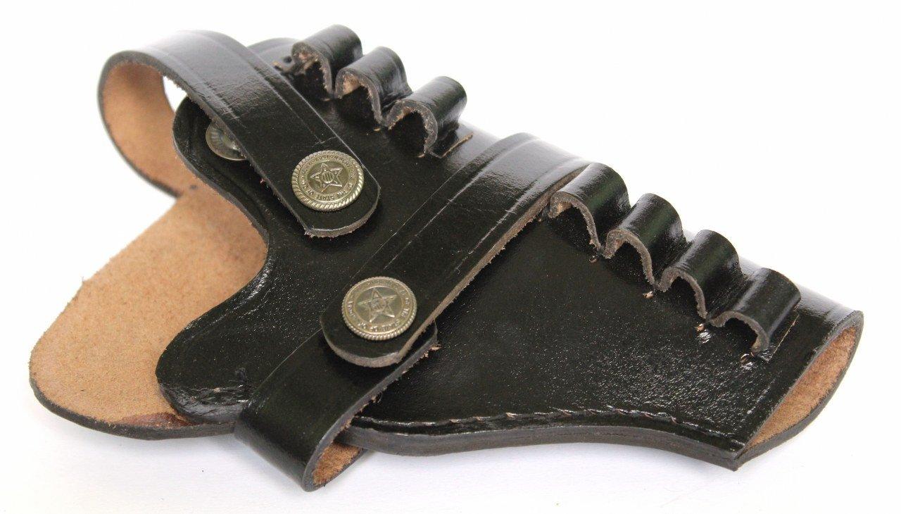 Black Pistol Leather Holster - gearmilitary