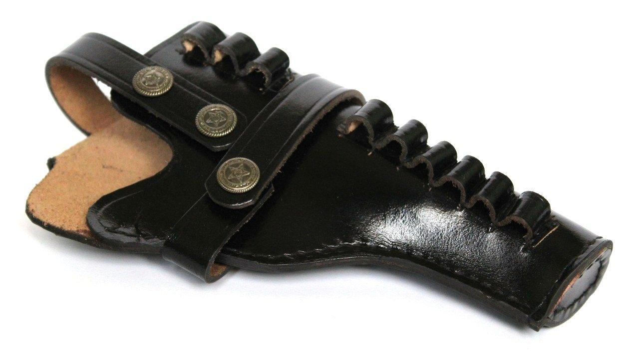Black Pistol Leather Holster - gearmilitary