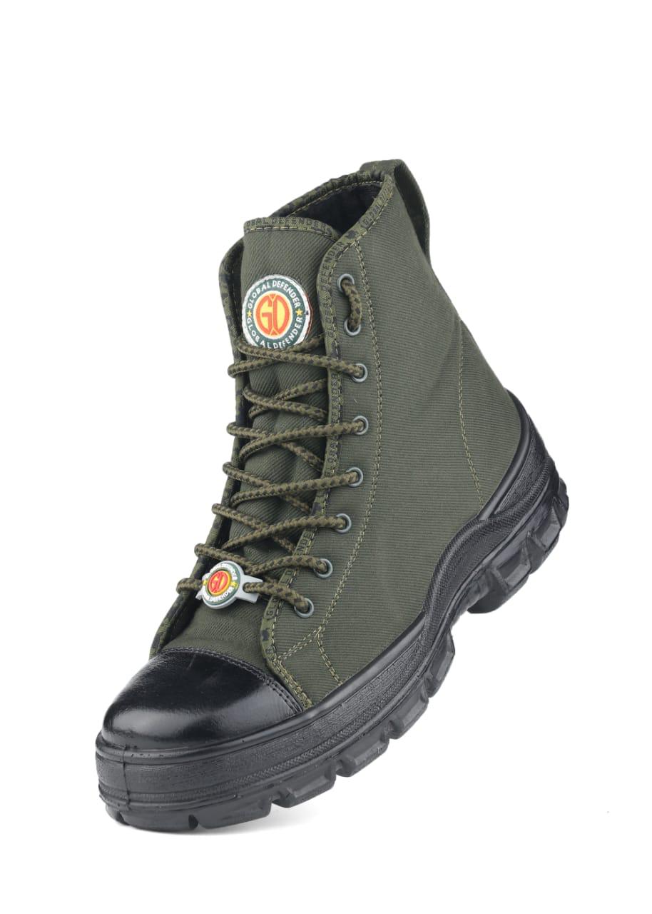 GLOBAL DEFENDER JUNGLE BOOT OLIVE GREEN WITH ZIP GD27