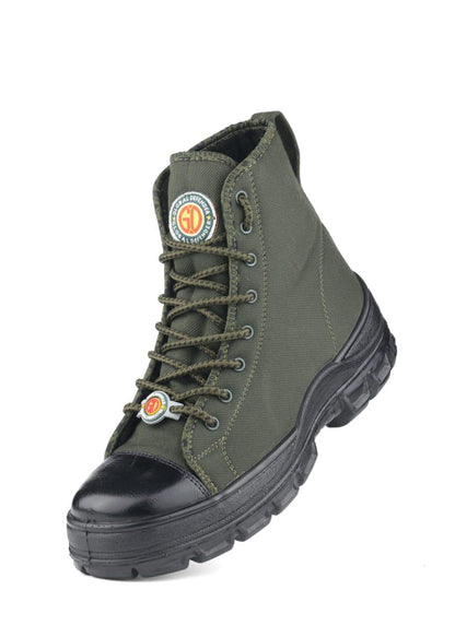GLOBAL DEFENDER JUNGLE BOOT OLIVE GREEN WITH ZIP GD27
