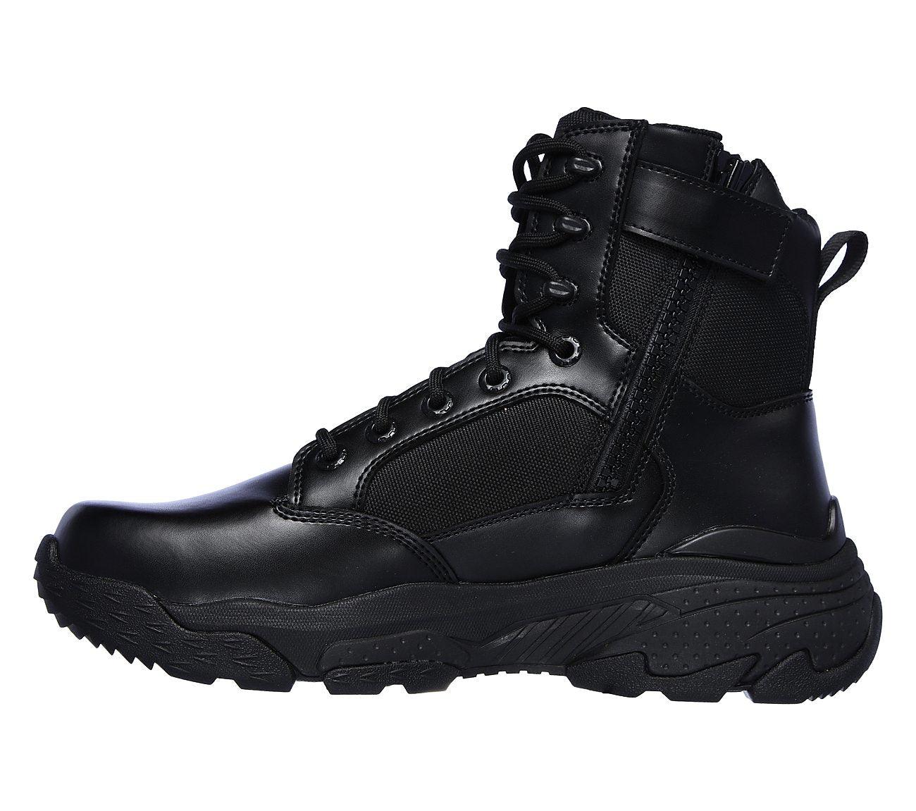 Skechers mens 2024 boots with zipper