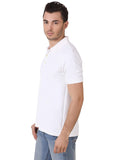 White Plain Collar T Shirt Dry Fit - gearmilitary