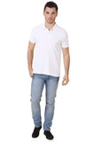 White Plain Collar T Shirt Dry Fit - gearmilitary