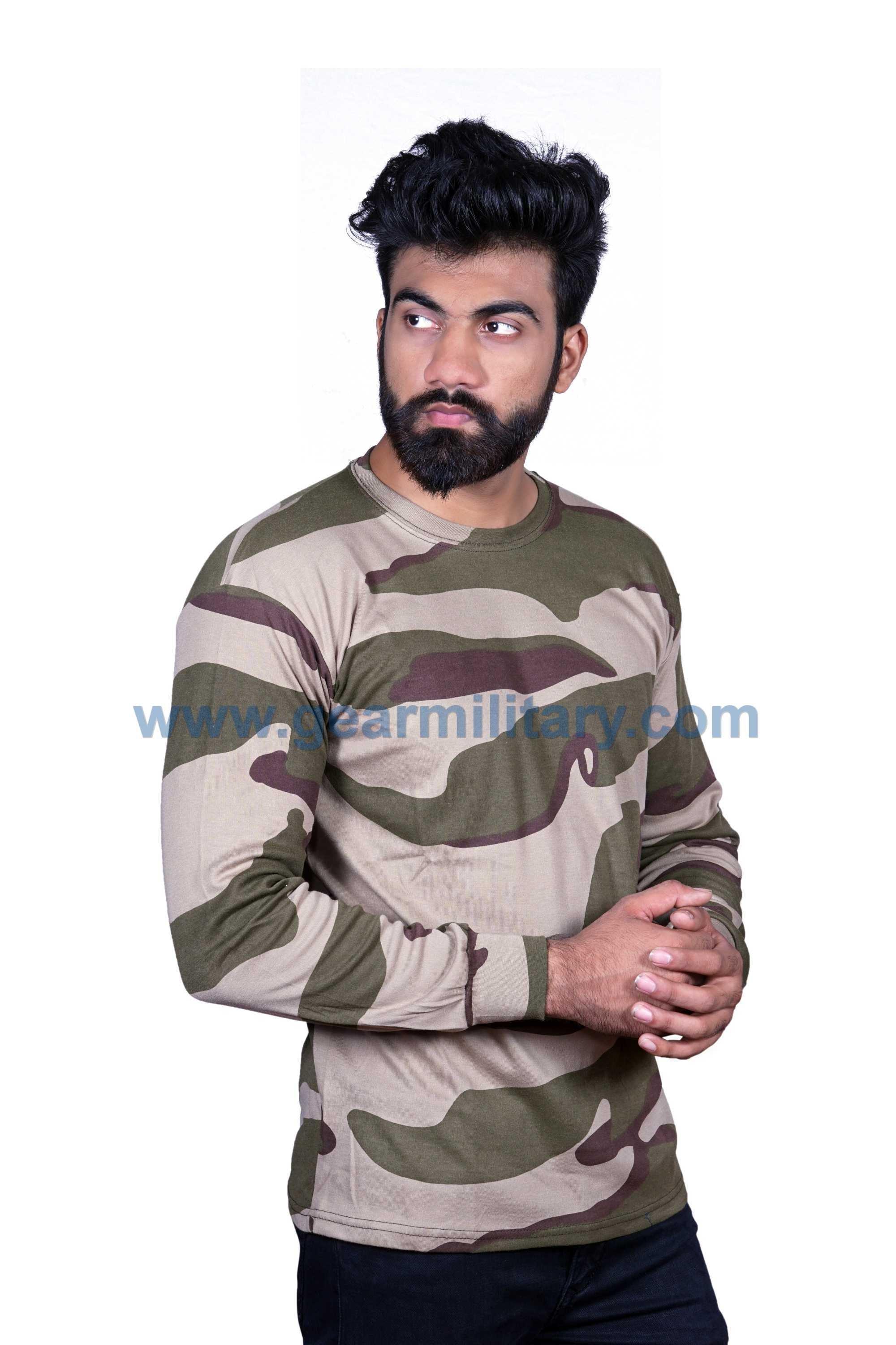 full sleeve army t shirts