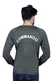 Commando Full Sleeves Olive Green T Shirt - gearmilitary