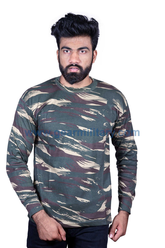 CRPF Print Camo Full Sleeves T Shirt - gearmilitary