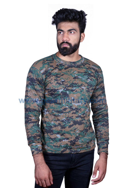 Shop for Camouflaged Full sleeved T-shirts Online at