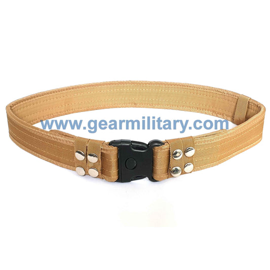 Khaki Belt with Plastic Buckle - gearmilitary