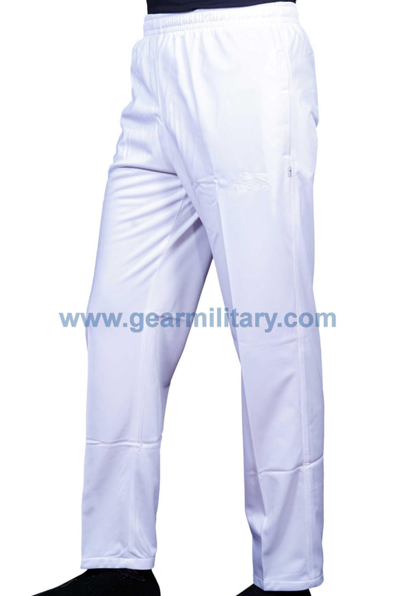 White Track Pants High Rise Jogger | Ally Fashion